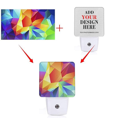 COWDIY Custom Plug in Night Lights, Personalized Your Own Photo on LED Lamps - Image 2