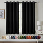 MIULEE Black Blackout Curtains for Bedroom Living Room 63 Inches Long 2 Panels by MIULEE