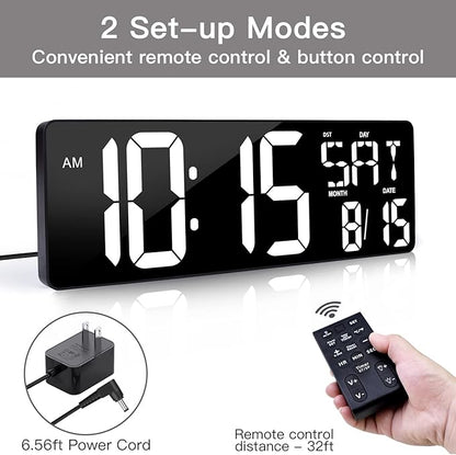 XREXS Large Digital Wall Clock - Image 3