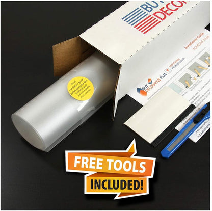 BDF 1PFR Static Cling Window Film Opaque Privacy Frosted - 36in X 22ft | Non-adhesive, Opaque Two-way Privacy