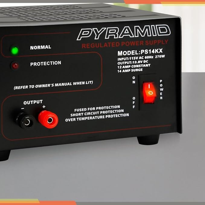 Pyramid Universal Compact Bench Power Supply - 12 Amp Linear Regulated Home Lab - Image 6