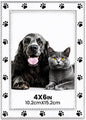 Dog Picture Frame - 4x6 Metal Cute Picture Frames,Pet Memorial Gifts for Dogs Perfect for Home Decor, Office Desk & Gifting to Pet Lovers