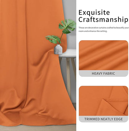 Easy-Going Blackout Curtains for Bedroom, Solid Thermal Insulated Grommet and - Image 5