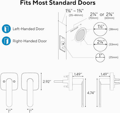 ULTRALOQ Passage Lever Door Handle, Reversible Handle No Lock - Image 5