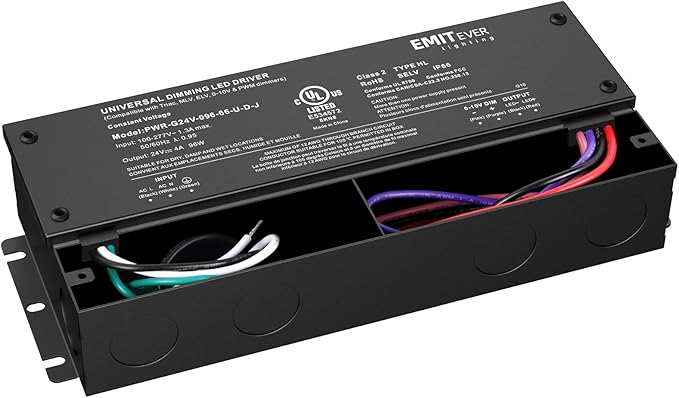EMITEVER 96W Dimmable LED Driver, 24V Dimmable Power Supply, AC to DC - Image 9