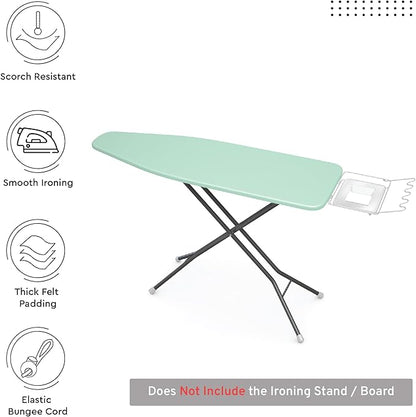 Encasa XO Ironing Board Cover and Pad 54"x15" - 4mm Felt Large Iron Board Cover - Image 2