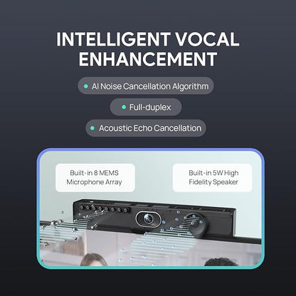 Yealink Video Conference Camera, 4K Webcam, 120° Ai Auto Framing, 8 Microphone - Image 7