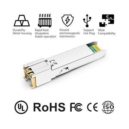 OPSTRAN 10/100/1000BASE-T SFP SGMII Copper Transceiver Module Compatible - Image 3