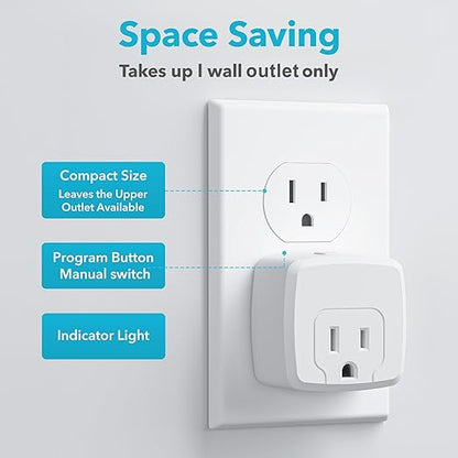 HBN Remote Control Outlet with 100FT RF Signal, Wireless On Off Switch Plug - Image 5