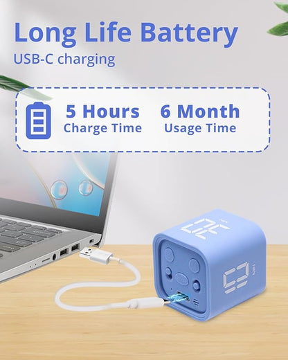 Productivity Timer Flip Gravity Sensor Cube Timer Countdown & Countup, Mute & - Image 5