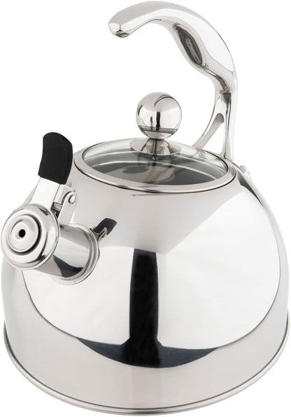 Viking 3-Ply Stainless Steel Tea Kettle, 2.6 Quart Stovetop Hot Water Pot - Image 4