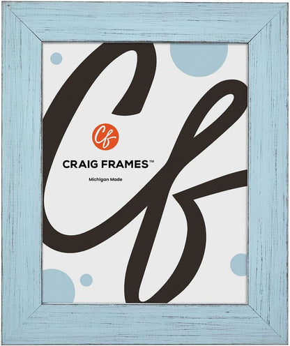 Craig Frames 30x40 Rustic Sky Blue Poster Frame, Wall Decor for Photos | A lightweight, shatter resistant acrylic front, made in the USA for a gallery display