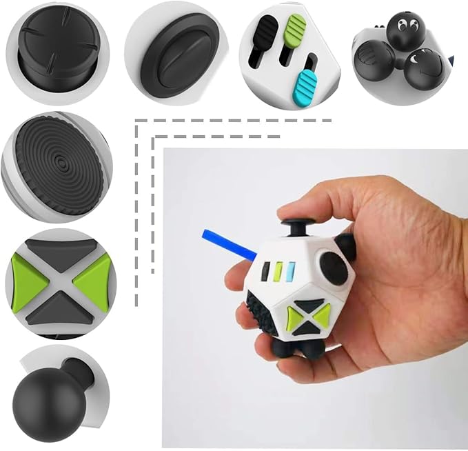 Fidget Dodecagon –12-Side Fidget Toys Cube Relieves Stress and Anxiety Anti - Image 4