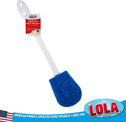 LOLA Bath & Toilet Bowl Scrubber Brush w/Comfort Handle, 72 Pack, w/Hang Hole. - Image 6