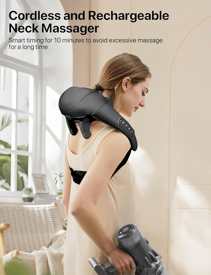 Cordless Shiatsu Neck and Back Massager - Image 4