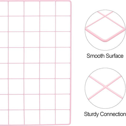 PATIKIL 16"x16" Wire Grid Panel, 2 Pack Board Photo Pictures Memo Display Grid - Image 3