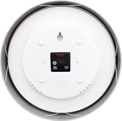 HITO 14" Silent Wall Clock Battery Operated Non Ticking Sweep Movement Glass - Image 4