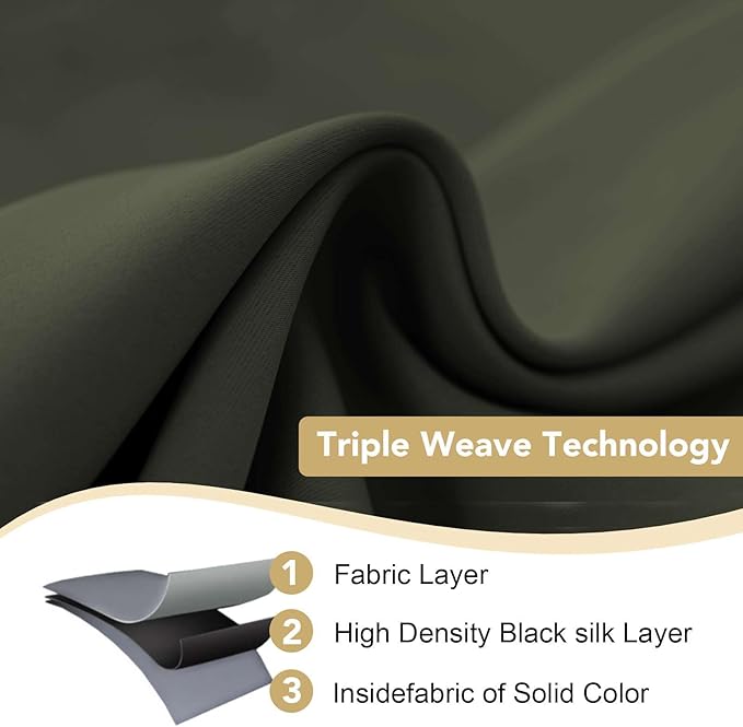 H.VERSAILTEX Blackout Curtains 84 inches Long - Image 3
