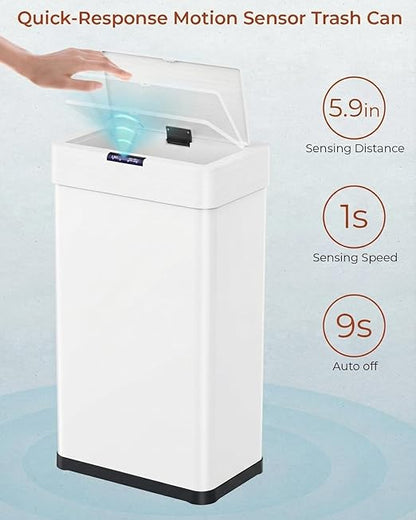 TLSUNNY 21.1 Gallon Motion Sensor Trash Can, Touchless Automatic Garbage Can - Image 3