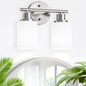 Guliaofo 2-Light Vanity Lights, Brushed Nickel Bathroom Light Fixture by GuliaofoLights