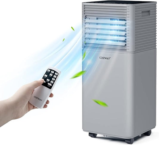 COSTWAY Portable Air Conditioners, 10000BTU Spaces up to 350sq.ft, by COSTWAY
