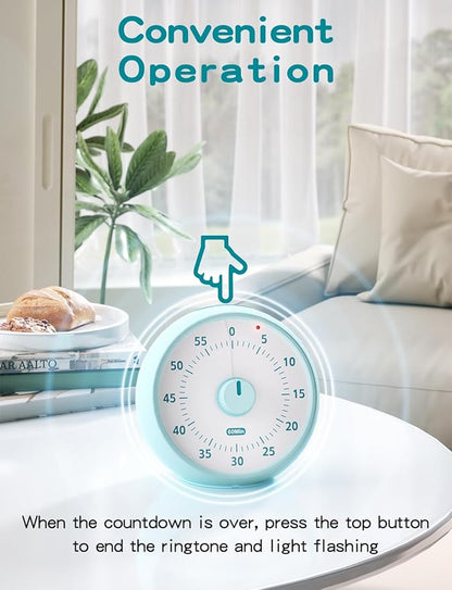Visual Timer for Kids, 60-Minute Countdown Timer for Classroom Office Kitchen - Image 6