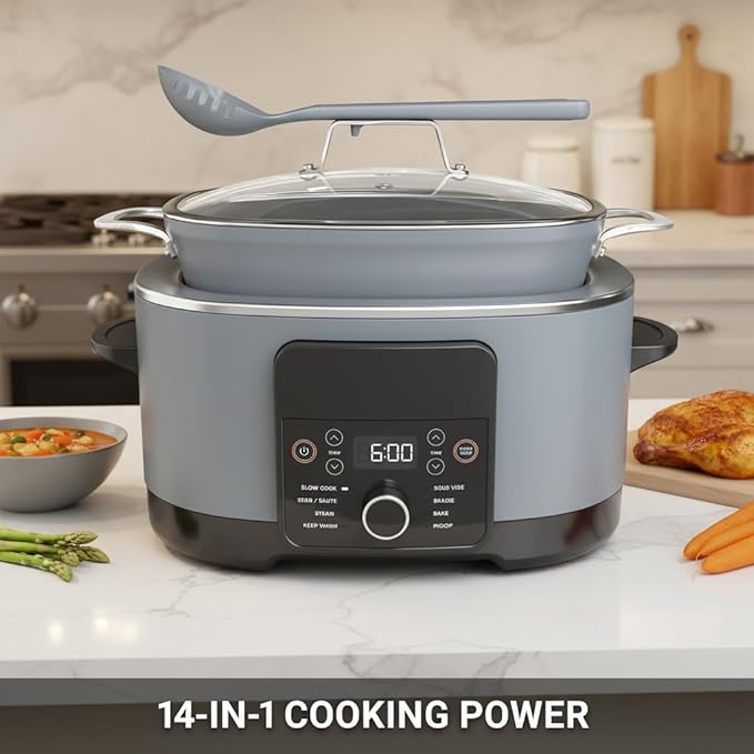 8.5 Quart Large Capacity Multi Cooker, Programmable Electric Pot - Image 6