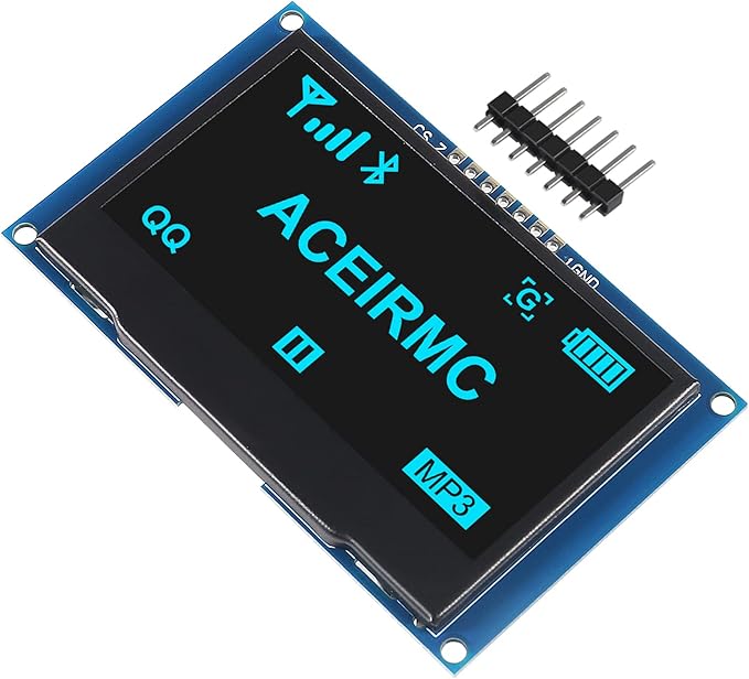 ACEIRMC 2.42 inch 128x64 OLED LCD Display Module SSD1309 7 Pin SPI/IIC I2C - Image 2