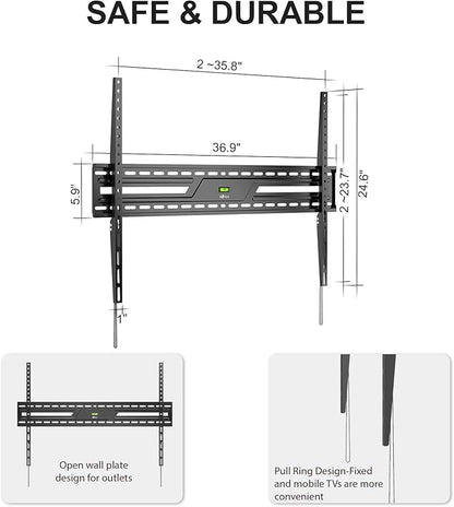 WALI Heavy Duty TV Wall Mount for 43-120 Inch Flat Curved TVs up to 165 lbs - Image 8