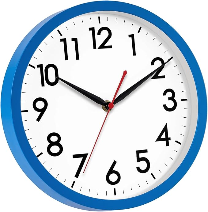 AKCISOT 12 Inch Wall Clock Silent Non Ticking Modern Wall Clocks Battery - Image 8