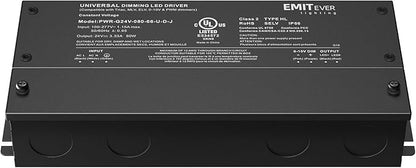 EMITEVER Dimmable Led Driver, 80W AC 110V-277V to DC 24V Transformer, 5-in-1 - Image 7