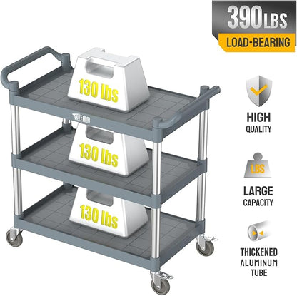 TUFFIOM Plastic Service Utility Cart - Image 6