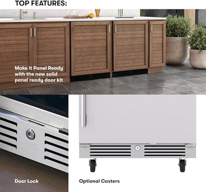 Zephyr Presrv 24 Inch Outdoor Wine Fridge & Beverage Refrigerator Single Zone - Image 6