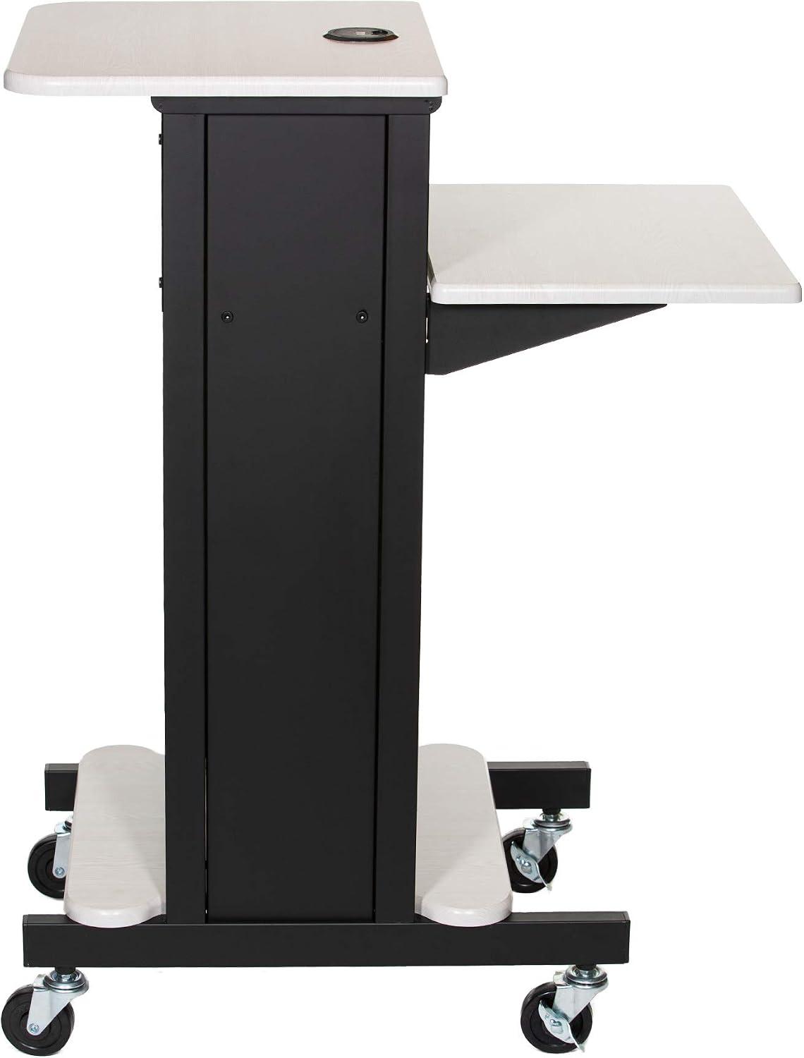OEF Furnishings Presentation Cart and Stand, OEFPRC200, Steel Frame, Ivory Wo...