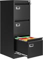 3 Drawer File Cabinet with Lock, Metal Filing Cabinets by AFAIF