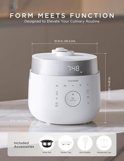 CUCKOO Twin Pressure Rice Cooker 6-Cup Uncooked / 12-Cup Cooked - Image 6
