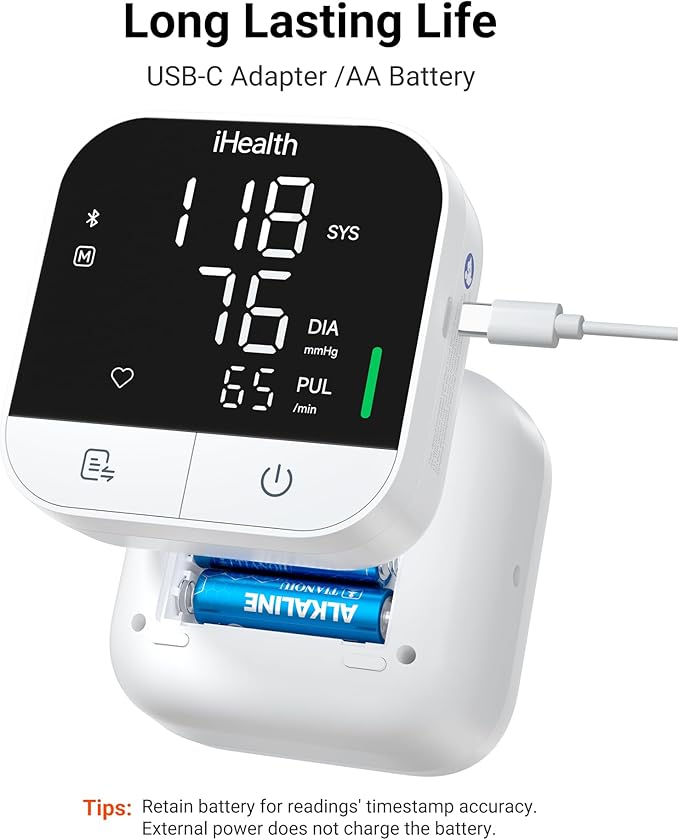 iHealth Track Pro Upper Arm Blood Pressure Monitor, Full-View LED Screen​ - Image 6