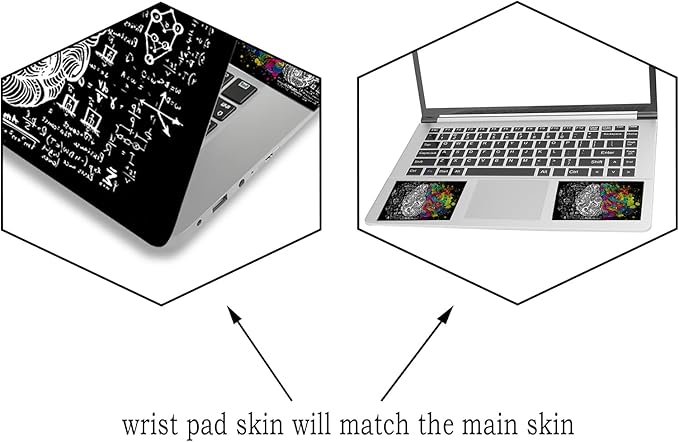 Laptop Skin Sticker Decal, Decorative Waterproof, Left & Right Brain - Image 7