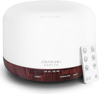 ASAKUKI Essential Oil Diffuser for Home, 500ml Aromatherapy Fragrant Oil by ASAKUKI