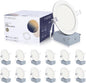 12 Pack 6 Inch Ultra-Thin LED Recessed Ceiling Light by POWERASIA