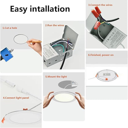 MKUJOO 36 Pack 4 Inch Ultra-Thin LED Recessed Ceiling Light - Image 6