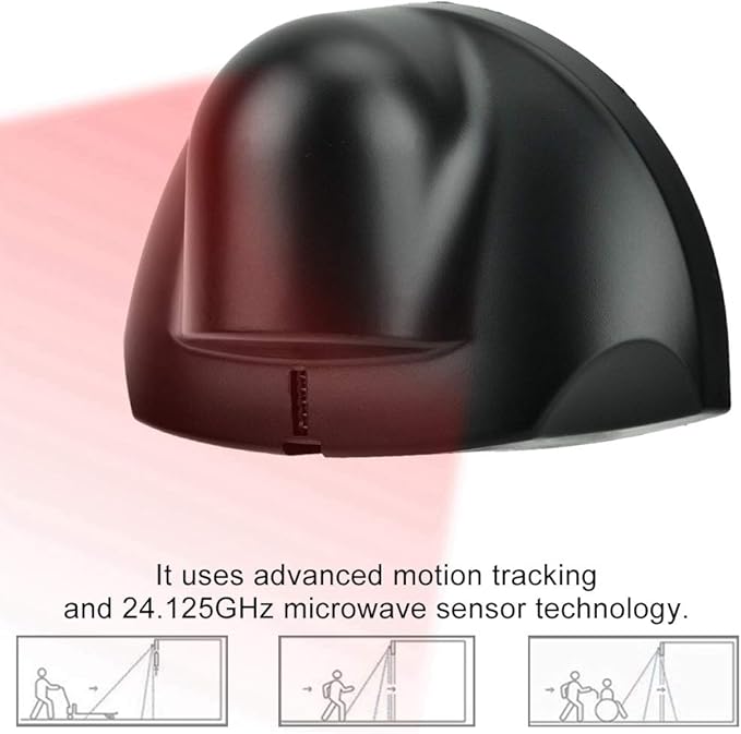 Universal Wired Microwave Motion Sensor Detector, 12-24V Automatic Door - Image 4