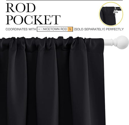 NICETOWN Black Out Window Curtains - Image 3