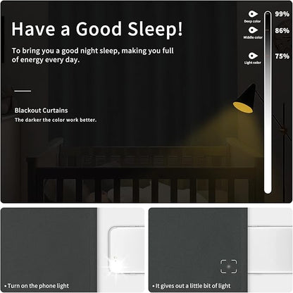 Easy-Going Blackout Curtains for Bedroom, Solid Thermal Insulated Grommet and - Image 2