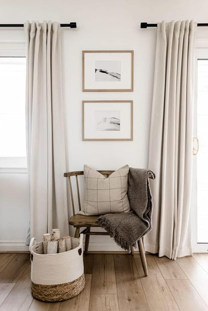 100% Blackout Shield Linen Blackout Curtains - Image 6