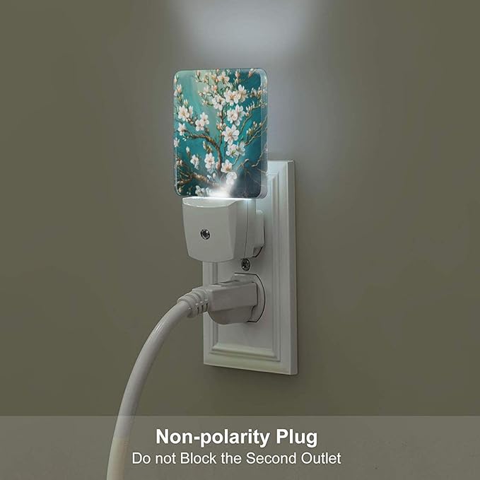 FSHVQKD Blossoming Almond Tree Night Light, Plug-in Nightlights Auto Sensor - Image 5