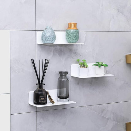 IEEK 9 Inch Acrylic Floating Shelves Set of 4, Small Wall Display Shelf - Image 5