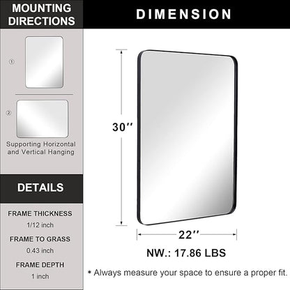 ANDY STAR Wall Mirror for Bathroom - Image 6