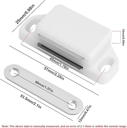 8 Pack Magnetic Push Latch, Heavy Duty Magnetic Touch Latch, - Image 2