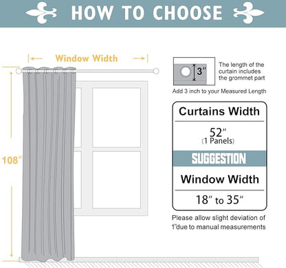 ChrisDowa Blackout Curtains 108 Inches Long - Image 7